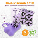 [9PCE] Pet Basic Poop Bag Dispenser for Dog Waste, Clean and Convenient, Easy Access and Disposal for Responsible Pet Owners