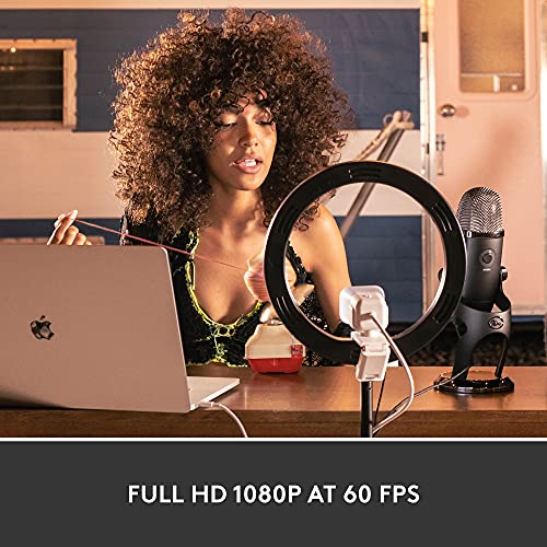 Logitech for Creators StreamCam - Premium Webcam for Streaming and Video Content Creation, Full HD 1080p 60 fps, Premium Glass Lens, Smart Autofocus, USB Connection, for PC, Mac, Off White