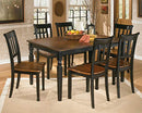 Signature Design by Ashley Owingsville Rustic Farmhouse Dining Room Table, Black & Brown