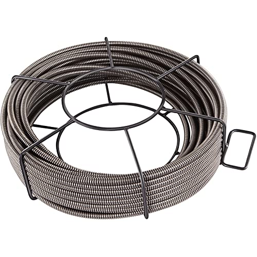 Mophorn Drain Cleaning Cable 75 Feet x 1/2 Inch Solid Core Cable Sewer Cable Drain Auger Cable Cleaner Snake Clog Pipe Drain Cleaning Cable Sewer Drain Auger Snake Pipe