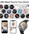 Smart Watch for Women with Make/Answer Call IP67 Waterproof Fitness Activity Tracker 1.32" HD Touchscreen Compatible iOS Android Fashion Smartwatches Black Diamond Stainless Steel Watch