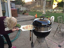 onlyfire BRK-6023 Pizza Oven Conversion Kit for 57 CM/ 22.5” Kettle Grills and Smoker, stainless steel ring with thermometer, pizza stone, aluminum pizza peel