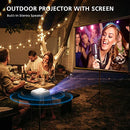 YABER WiFi Projector Mini Portable Projector 6000 Lumen 1080P Supported FullHD Projector 236" Home Theater Wireless Mirroring Projector for PC/iPhone/iOS/Android/tablet/PS4/PS5/TV Stick/DVD Player