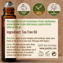 Gya Labs Tea Tree Essential Oil Roll On (10ml) - Refreshing, Leafy Scent