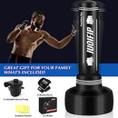 JUOIFIP Freestanding Punching Bag with Boxing Gloves and Electric Air Pump - 69” Punching Bag with Stand Adult, Women Men Standing Boxing Bag Inflatable Kickboxing Bag for Training MMA Thai Fitness