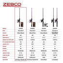 Zebco 33 Spincast Reel and Fishing Rod Combo, 5-Foot 6-Inch 2-Piece Fiberglass Rod, Quickset Anti-Reverse Fishing Reel with Bite Alert, Includes 29-Piece Tackle Kit, Silver/Black