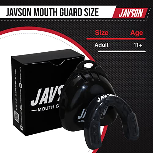 Mouth Guard/Gum Shield for Boxing, MMA, Martial Arts, Karate, Judo, Hockey, Rugby, Muay Thai, Kickboxing and all Contact Sports for Adults with Case