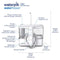 Waterpik ION Professional WF12 Rechargeable and Portable Cordless Water Flosser Teeth Cleaner - White