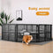 PaWz Pet Playpen Folding Dog Plastic Puppy Exercise Enclosure Fence 8 Panels