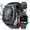 LIGE Military Smart Watches for Men,5ATM Waterproof Outdoors Tactics Sport Fitness Activity Tracker Watch, 1.85'' HD Blood Pressure/Heart Rate Monitor SmartWatches Compatible with iOS and Android