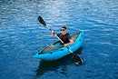 Bestway Hydro-Force Cove Champion | 1 Person Inflatable Kayak Set with Hand Pump, Paddles, Carry Bag, Blue, Blue, Grey, 275 x 81 x 45 cm