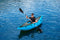 Bestway Hydro-Force Cove Champion | 1 Person Inflatable Kayak Set with Hand Pump, Paddles, Carry Bag, Blue, Blue, Grey, 275 x 81 x 45 cm