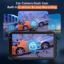 Dash Cam Front, Wireless Dash Cam WiFi Dashcam 2.5K UHD 1440P Car Dash Cam W/Free 128GB SD Card, Car Camera Dash Cam W/APP, Night Vision, 170°Wide Angle, G-sensor, Parking Monitor, Max Support 256GB