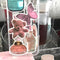 ZDY Pink Stickers for Hydro Flask|50 Pcs Water Bottle Stickers for Girls, Cute Vinyl Waterproof Laptop Skateboard Stickers, Aesthetic Car Decals Computer Stickers for Kids Teens(A126)