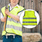 SagaSave 2 Pcs Children's Safety Vest, High Visibility Yellow Reflective Jacket for Kids, Teenagers (40 * 50CM)