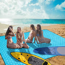 PinRui Extra Large Picnic & Beach Blanket Handy Mat Plus Thick Dual Layers Sandproof Waterproof Padding Portable for The Family, Friends, Kids,Blue 200x145cm