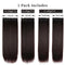 Straight Hair Extensions Long Dark Brown Hair Extensions #6 Clip in Hair Extensions for Women 4PCS Hair Extensions Fluffy and No Tangled(4pcs, 20Inch, 6#)