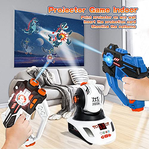 HISTOYE Infrared Laser Tag Gun Set with Projector,2 Player Laser/Lazer Tag Set for Kids Adults Indoor Outdoor Games Family Fun Toys,Kids Laser Tag Gun Toys for Boys Teens Age 6 7 8 9 10 11 12+ Gifts