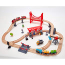 Hape Busy City Rail Train Set Vehicle Pretend Play Kids/Toddler Activity Toy 3+