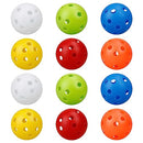 Crestgolf 40mm Plastic Airflow Golf Balls Pack of 12pcs 6 Colors for Choice (Mix(12pcs))