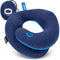 BCOZZY Kids Chin Supporting Travel Pillow for 8-12 Y/O- Stops the Head from Falling Forward- Comfortable Road Trip Essential. Soft, Washable, Medium Size, Navy