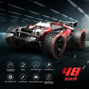 DEERC 9206E Remote Control Car 1:10 Scale Large RC Cars 48+ kmh High Speed for Adults Boys Kid,Extra Shell 4WD 2.4GHz Off Road Monster RC Truck,All Terrain Crawler Gift with 2 Battery for 40+ Min Play