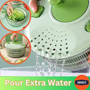 Stores Gear-Salad Spinner & Free 2 in 1 Salad Spoon/Fork,Vegetable Washer with Compact Bowl & Collander,Lettuce Dryer,Easy to Clean, Wash, Dry Vegetables, Fruits, Lettuce, Greens Salad Bowl with Lid