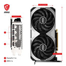 MSI GeForce RTX 4070 Ventus 2X 12G OC Graphics Card - RTX 4070 GPU, 12GB GDDR6X (21Gbps/192-bit), PCIe 4.0-2 x TORX Fan 4.0 - HDMI 2.1a, DisplayPort 1.4a