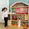 KidKraft Majestic Mansion Wooden Dolls House with Furniture and Accessories Included, 4 Storey Play Set with Garage and Lift for 30 cm/12 Inch Dolls, Kids' Toys, 65252 - Amazon Exclusive