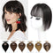 100% Real Human Hair Toppers for Women with Bangs Toppers Hair Pieces for Women with Thinning Hair 10 Inch Crown Topper Hair Extensions Wiglets Hairpieces for Thinning Hair/Hair Loss Cover Gray Hair(1B#)