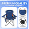 KingCamp Oversized Camping Chair Folding Chair Lawn Chairs Heavy Duty 300lbs Camp Chair Full Padded High Back Portable Chair with Cooler Bag, Cup Holder, Side Pocket for Outdoor Fishing Picnic Sports