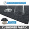 Drymate Premium Luxury Shelf & Drawer Liner, Thick Cushioned Fabric, Non-Adhesive, Absorbent, Waterproof, Slip-Resistant, Liners for Kitchen Cabinets, Cupboards (USA Made)(12”x59”)(2-Pack)(Charcoal)