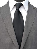 ZENXUS Extra Long Ties for Men Big and Tall, 63 or 70 inch Long Neckties 4-Pack, Black/Burgundy/Navy/Gray, XX-Large