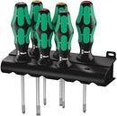 Wera 335/350/355/6 Screwdriver Set Kraft Form Plus Laser tip and Rack 6 Pieces, 6 pieces