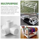 Zernmiarder 5 Way PVC Pipe Fittings 1/2 Inch, PVC Elbow Corner Side Outlet Tee Fitting, SCH40 Furniture Grade PVC Pipe Connectors - Fits 1/2" PVC Pipes, 12 Pieces
