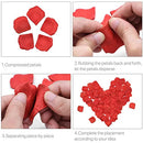 1000 pcs Artificial Silk Rose Petals for Romantic Propose Wedding Valentine's Day Anniversary Hen Party Engagement Party Decoration Flowers Confetti Fake Roses Petals (Red)