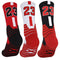 3 Pairs Basketball Socks,Athletic Running Socks Compression Cushion Sports Socks Gifts for Men Women, Mj #23 3pairs, One size