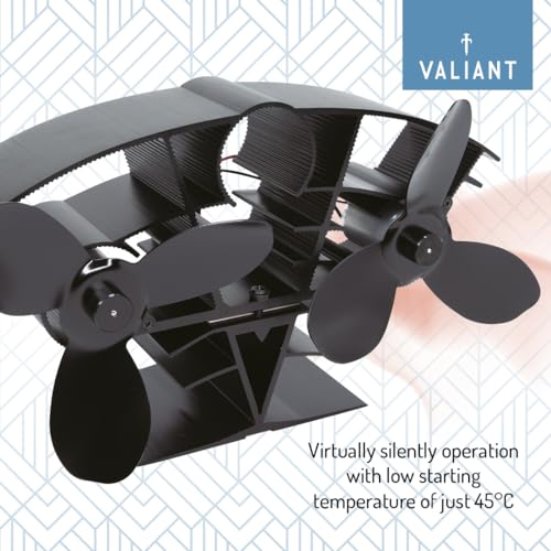 Valiant Whirlwind Stove Fan - Warm Air Circulating Heat Powered Log Burner Fan