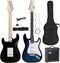 ZENY 39" Full Size Electric Guitar with Amp, Case and Accessories Pack Beginner Starter Package, Blue Ideal Christmas Thanksgiving