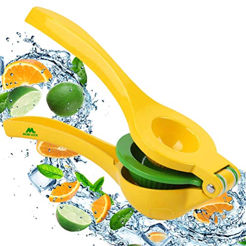 Chefs Choice Lemon Lime Juice Squeezer Manual Citrus Press – When Life Gives You Lemons Get Zesty - Stainless Steel Premium Manual Fruit Mexican Elbow – Easy to Use, Bonus Recipe Guide by Mobi Lock