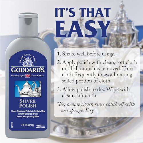 Goddard's Silver Polish Liquid, 7-oz Tarnish Remover