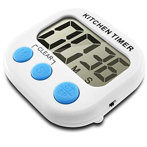 Kitchen Timer, Senhai Count up/Down Large LCD Display Electronical Memory Timer