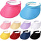 10 Pieces Sport Clip on Visor Adjustable Visor Hat One Size Cap with Visor Cloth Covered Brim Head Sun Visor for Women Men Golf Tennis Baseball, 10 Colors, As the Picture Shown