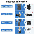 Warm Y 2022 XXL Retractable Portable Toilet Pro for Camping,Folding Adjustable Height Outdoor Travel Potty for Adult and Child,Hold Up to 660 Pounds Collapsible Stool…