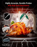 ThermoPro TP826 500FT Wireless Meat Thermometer, Dual Meat Probe Cooking Thermometer with HI/Low Alert& Kitchen Timer, IPX4 Food Grill Thermometer, BBQ Smoker Thermometer for Oven,Grilling Gifts
