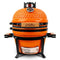 London Sunshine 13 inch Ceramic Kamado Charcoal BBQ Grill - Orange