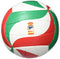 molten Volleyball V5m1500 Ball, White/Green/Red, 5