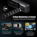 4K Dash Cam | Miofive 5G WiFi & App Car Dash Camera | 2160P UHD Dashboard Camera Recorder with GPS | 64G eMMC Storage | 24hr Parking Mode | G-Sensor | Night Vision | Motion Detection | Time-Lapse