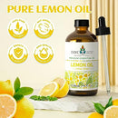 Lemon Essential Oil 4 Oz, Pure Lemon Oil for Home Diffuser Massage House Cleansing- 4 FL Oz