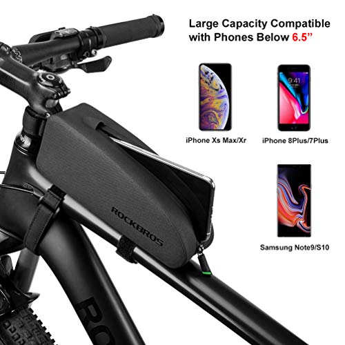 RockBros Bike Frame Bag Water Resistant Top Tube Bag Bicycle Front Phone Bag Cycling Accessories Pouch M